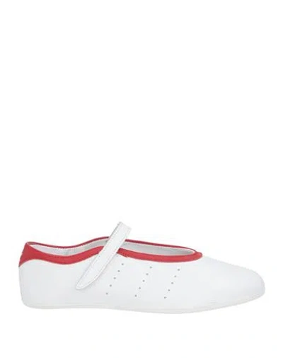 Adidas Originals Stan Smith Woman Ballet Flats White Size 5 Leather In Multi