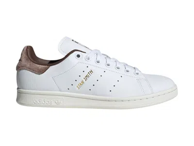 Pre-owned Adidas Originals Stan Smith (women's) Sneakers In Cloud White/gold Metallic/brown In Multi