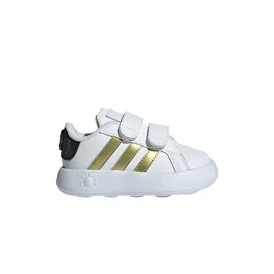 Pre-owned Adidas Originals Star Wars X Adidas Grand Court Cf I 'darth Vader And Storm Troopers - Gold' | White | Infant Size 8.