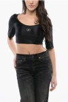 Adidas Originals Stella Mccartney Cropped Top With Contrast Logo