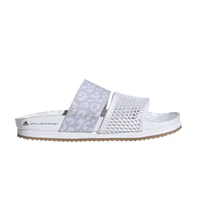 Pre-owned Adidas Originals Stella Mccartney X Wmns Stella-lette Slides 'leopard Print - White'