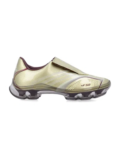 Adidas Originals Step Out In Bold Style With Walkable F50 Mini Shoes In Gray