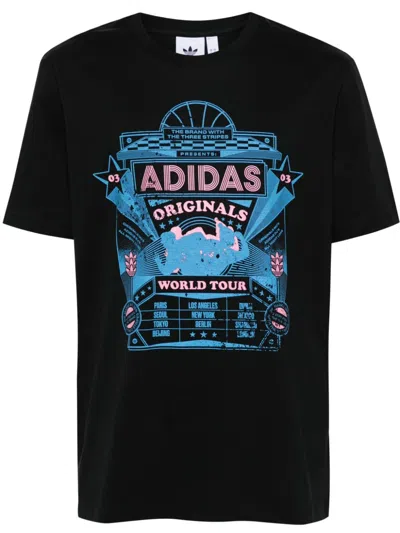 Adidas Originals Street 4 T-shirt In Black