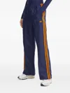 Adidas Originals Stripe-detail Patterned Trousers In Blue