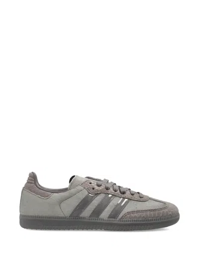 Adidas Originals Stripe-detail Sneakers In Gray