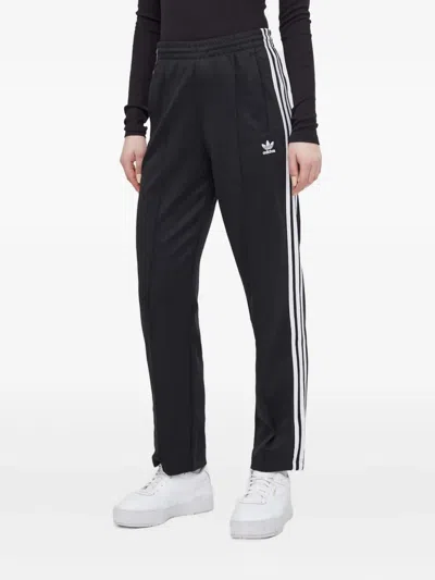 Adidas Originals Stripe-detail Track Pants In Black