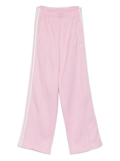 Adidas Originals Stripe Detail Trousers In Pink