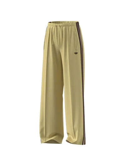 Adidas Originals Stripe Track Trousers In Yellow