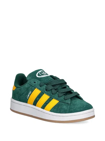 Adidas Originals Kids' Striped Campus Sneakers In Green