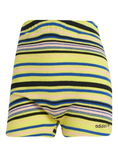 Adidas Originals Striped High-waist Shorts