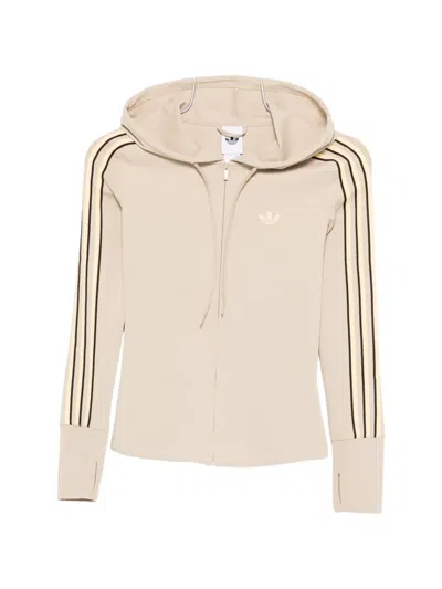 Adidas Originals Striped Hooded Hoodie In Multi