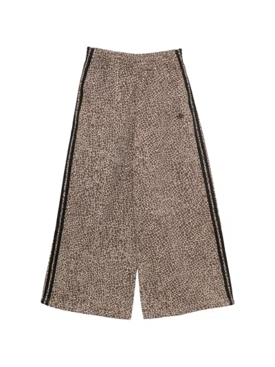 Adidas Originals Striped Pattern Track Pants In Brown