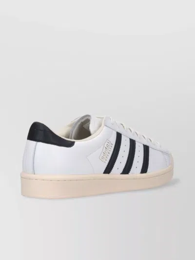 Adidas Originals Striped Rubber Sole Low Top Sneakers In Neutral