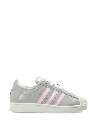 Adidas Originals Striped Sneakers In Gray