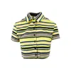 Adidas Originals Striped Cropped Shirt