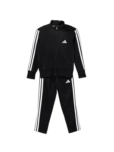 Adidas Originals Striped Tracksuit In Black