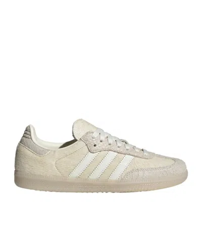 Adidas Originals Stripe-detail Leather Sneakers In Brown