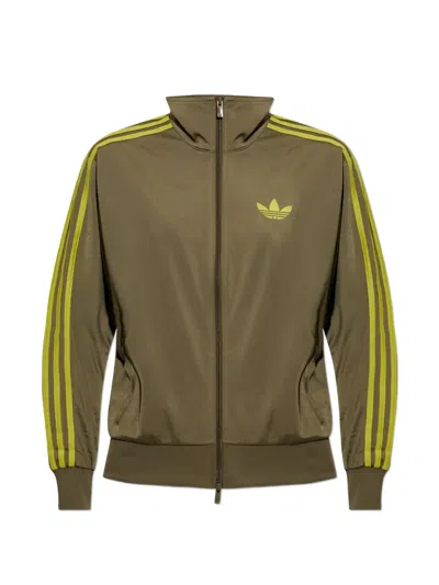Adidas Originals Stripe-detail Logo Jacket In Multi