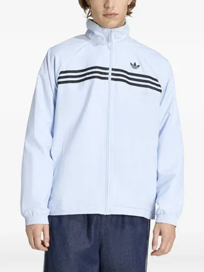 Adidas Originals Stripe-detail Track Jacket In Animal Print
