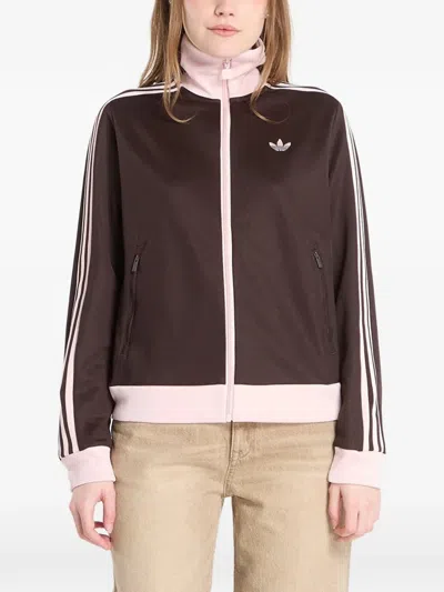 Adidas Originals Stripe-detail Track Jacket In Purple