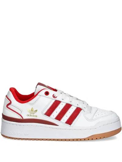 Adidas Originals Stripes Forum Bold Sneakers In White