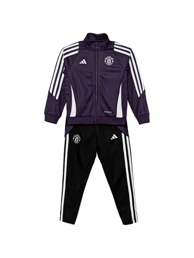Adidas Originals Kids' Stripes Tracksuit In Purple