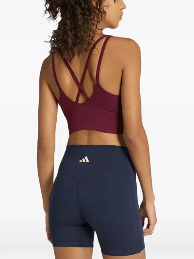 Adidas Originals Studio All Me Sports Bra In Red