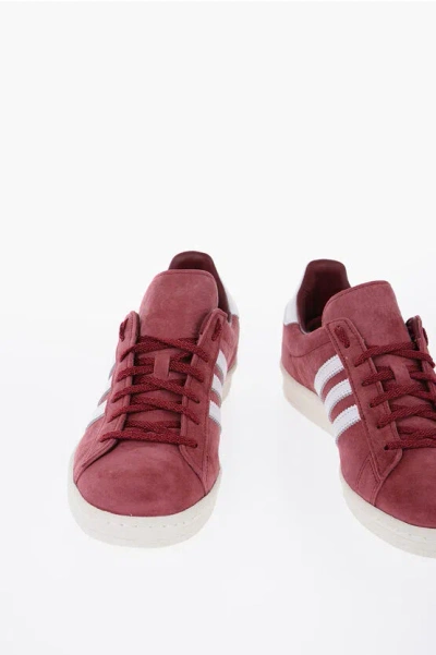 Adidas Originals Suede Campus 80s Low Top Sneakers In Red