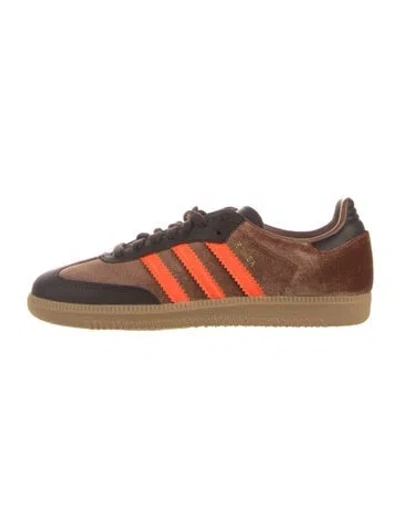 Pre-owned Adidas Originals Suede Colorblock Pattern Sneakers W/ Tags In Brown