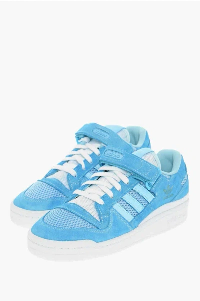 Adidas Originals Suede Leather Forum 84 Low-top Trainers In Blue