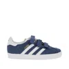 Adidas Originals Suede Leather Gazelle Sneakers Kids In Blue
