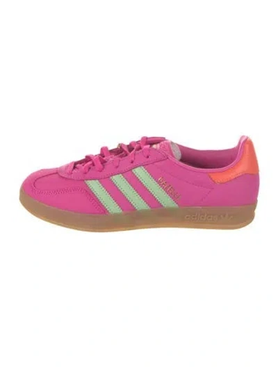 Pre-owned Adidas Originals Suede Leather Trim Embellishment Sneakers W/ Tags In Pink