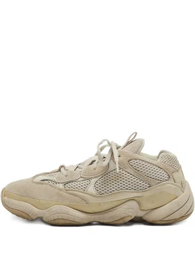 Pre-owned Adidas Originals Suede Mesh Sneakers In Neutrals