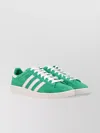 Adidas Originals Suede Round Toe Sneakers With Herringbone Motif In Green