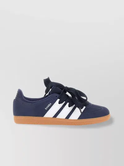 Adidas Originals Suede Sneakers With Iconic Side Bands And Wide Fit In Blue