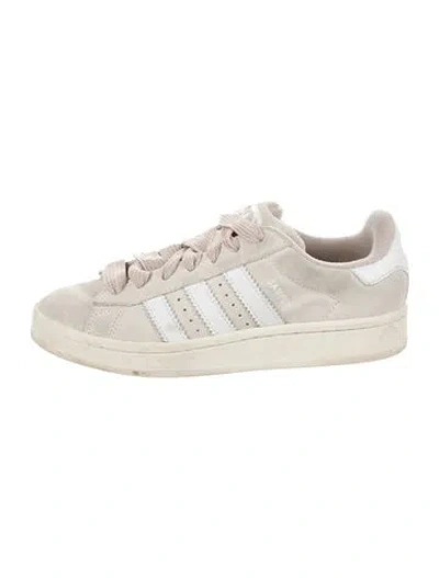 Pre-owned Adidas Originals Suede Striped Sneakers In Neutral