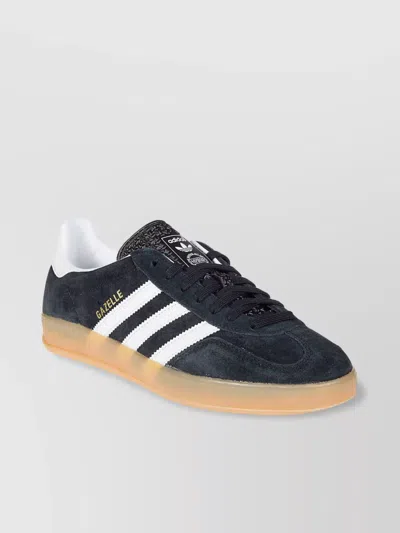 Adidas Originals Suede Upper Indoor Sneakers With Rubber Sole In Black