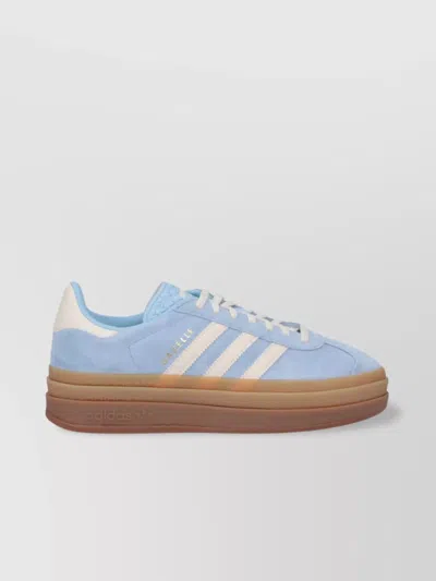 Adidas Originals Suede Upper Rubber Sole Sneakers In Blue