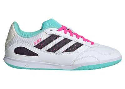 Pre-owned Adidas Originals Super Sala Competition 3 Indoor Sneakers In Cloud White/aurora Black/flash Aqua