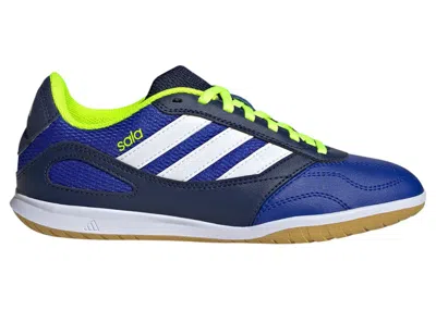 Pre-owned Adidas Originals Super Sala Competition 3 Indoor Sneakers In Lucid Blue/cloud White/lucid Lemon In Multi