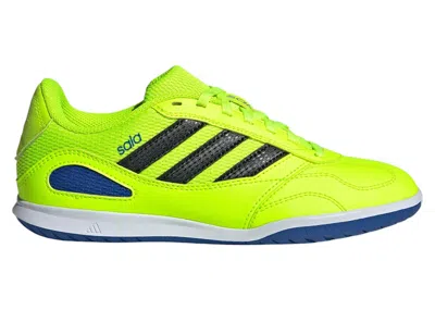 Pre-owned Adidas Originals Super Sala Competition Iii Indoor Sneakers In Lucid Lemon/core Black/royal Blue In Multi