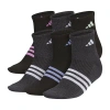 Adidas Originals Superlite Womens Multi-pack 6 Pair Quarter Ankle Socks In Black