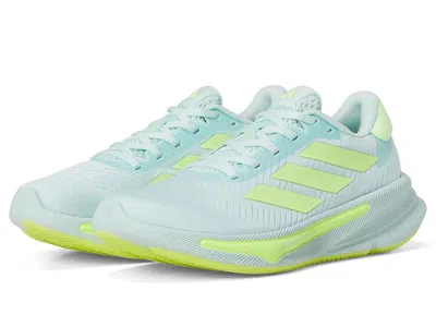Adidas Originals Supernova Step Running Shoes (big Kid) Kids Shoes Halo Mint/yellow/white : 3.5 Big Kid M, Rubber In Blue