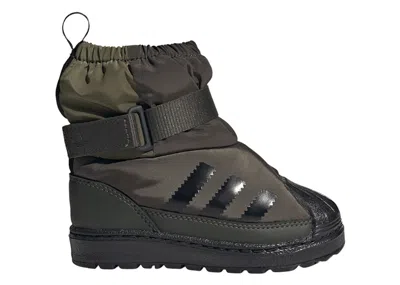 Pre-owned Adidas Originals Superstar 360 Boot Black Sneakers In Shadow Olive/core Black/focus Olive