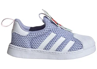 Pre-owned Adidas Originals Superstar 360 Disney Mickey Sneakers In Violet Tone/cloud White/clear Pink