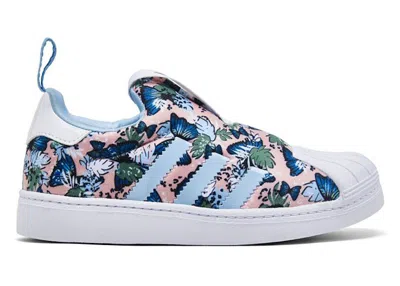 Pre-owned Adidas Originals Superstar 360 Her Studio London Colorful Blossoms Sneakers In Haze Coral/clear Sky Blue/cloud White In Multi