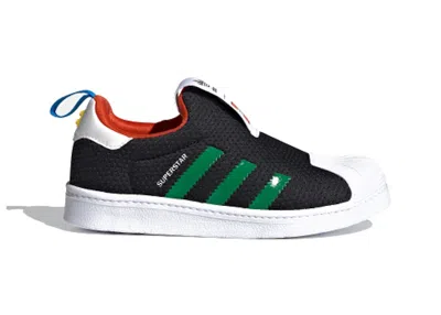 Pre-owned Adidas Originals Superstar 360 Lego Sneakers In Core Black/green/footwear White