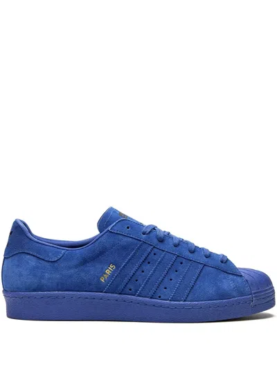 Adidas Originals Superstar 80s City Series Sneakers "paris" In Blue