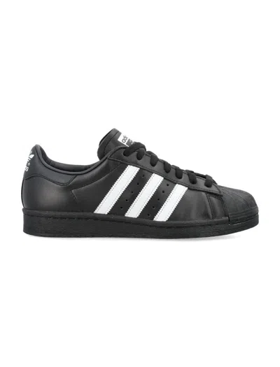 Adidas Originals Superstar 82 Leather Low-top Sneakers In Black