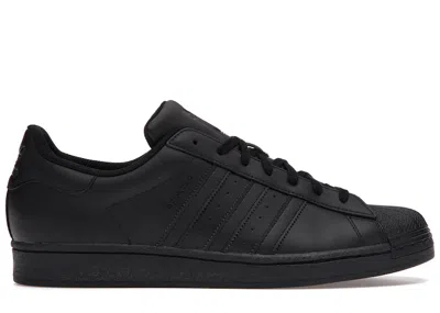 Pre-owned Adidas Originals Superstar All Black Sneakers In Core Black